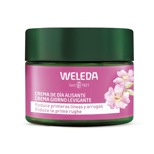 La nueva crema de día antienvejecimiento de Weleda con rosa, té blanco y un olor a la damasca. (22.95 euros).